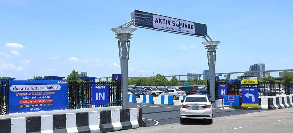 Aktiv Square lot in front of IMPACT Arena