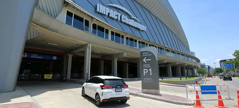 Car park P1 inside IMPACT Challenger