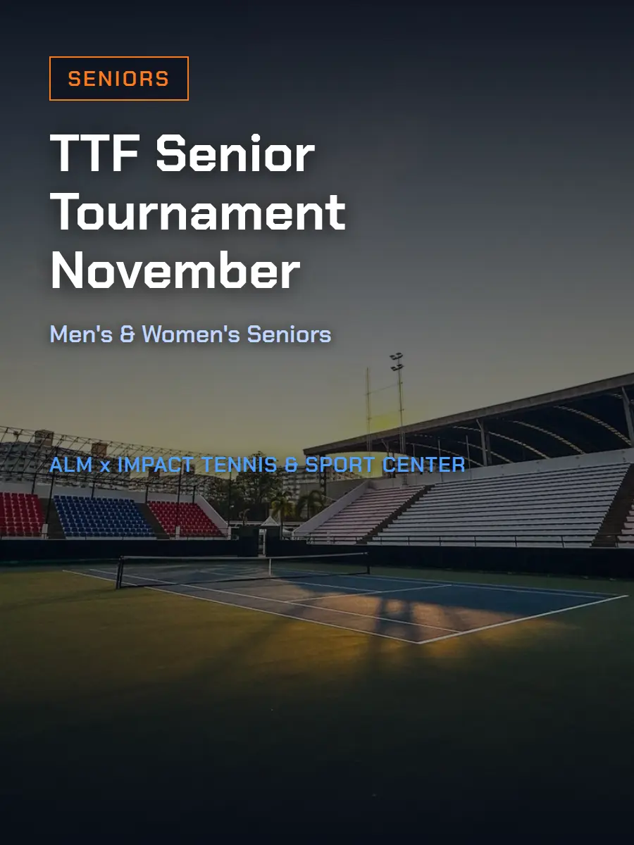 TTF Senior รายการ Seniors เดือนพฤศจิกายน